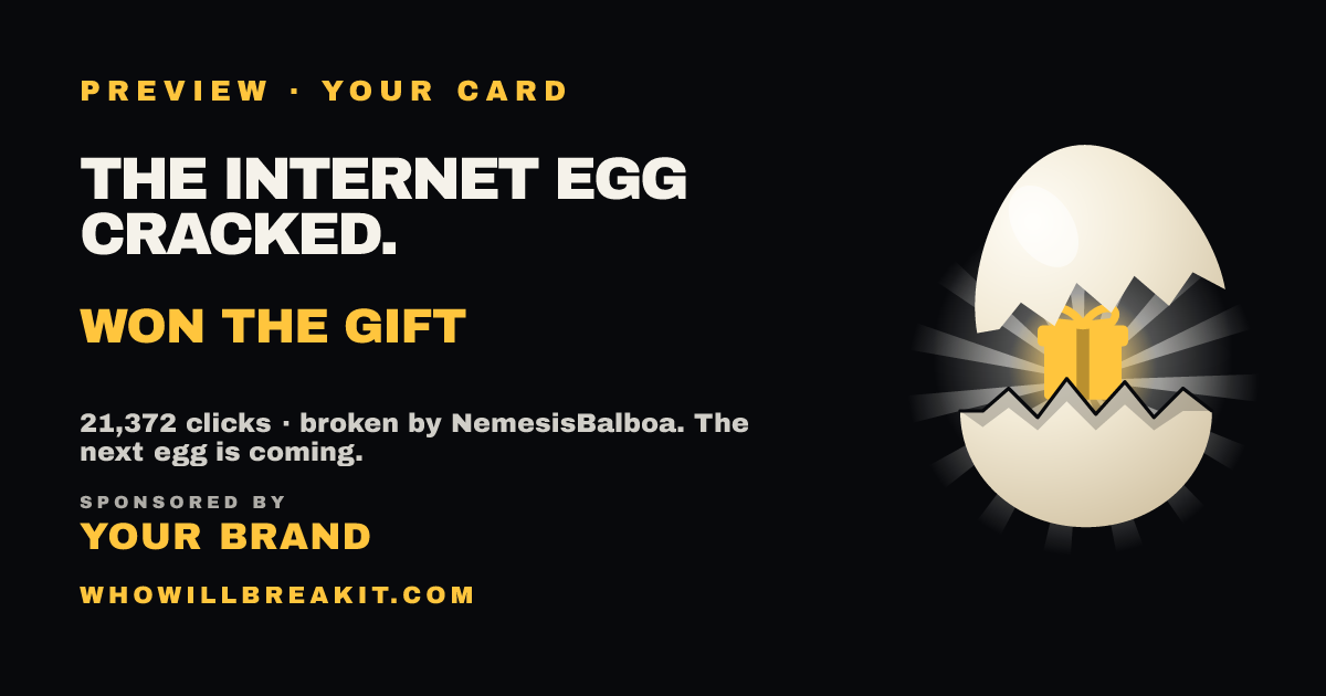The share card with your brand on it